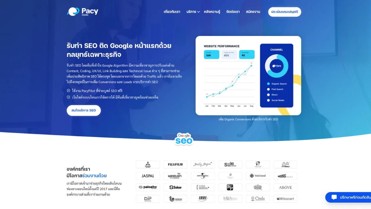 10 บริษัทรับทำ SEO ชั้นนำของไทยในปี 2026 พร้อมวิเคราะห์จุดแข็งและแนวโน้มที่น่าจับตามอง