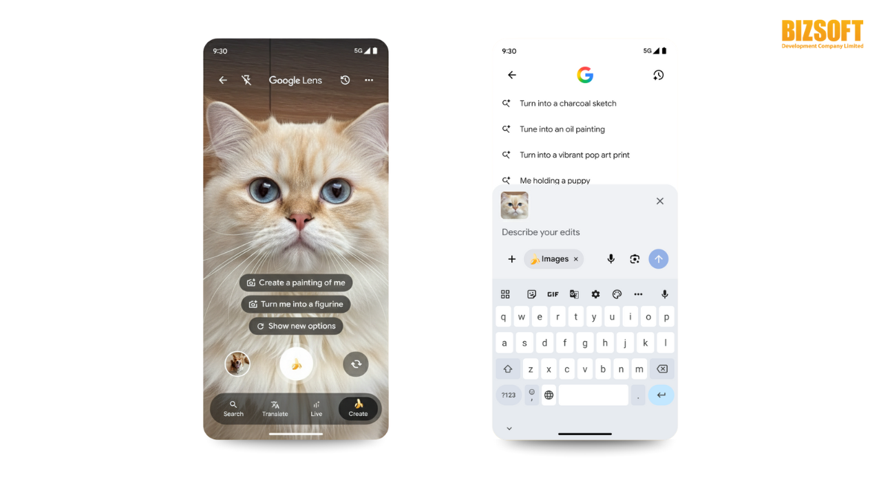 Google เปิดตัวฟีเจอร์ “Nano Banana” ใน Google Lens สร้างภาพ AI ได้แบบทันที