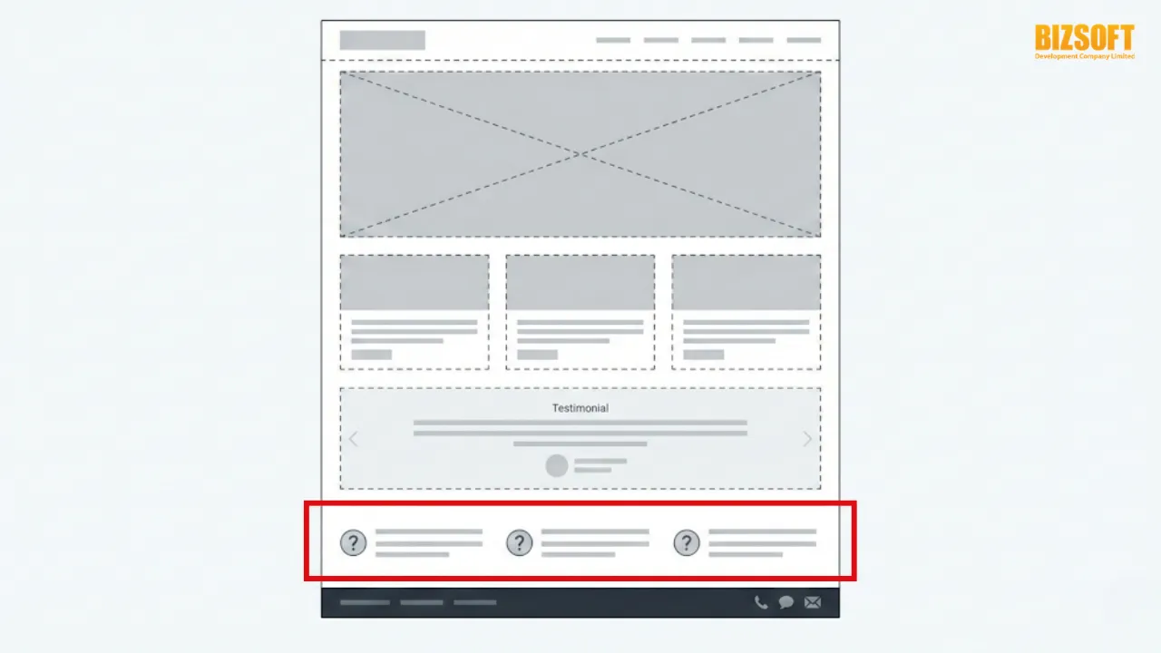 5 ตำแหน่งจัดวาง FAQ ในหน้าต่าง ๆ ของเว็บไซต์ - หน้าแรก (Homepage)