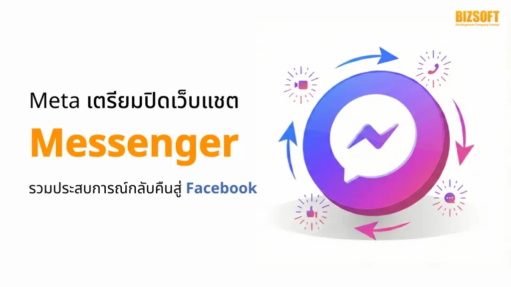 Meta เตรียมปิดเว็บแชต Messenger รวมประสบการณ์กลับคืนสู่ Facebook