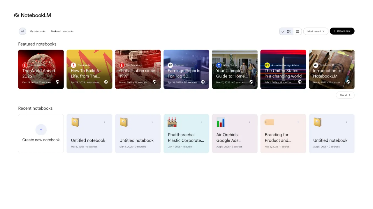 5 เครื่องมือ AI อาวุธลับลดต้นทุน ปั้นกำไรให้ SME - NotebookLM