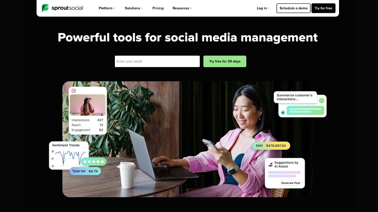 Sprout Social - AI Social Listening Tools
