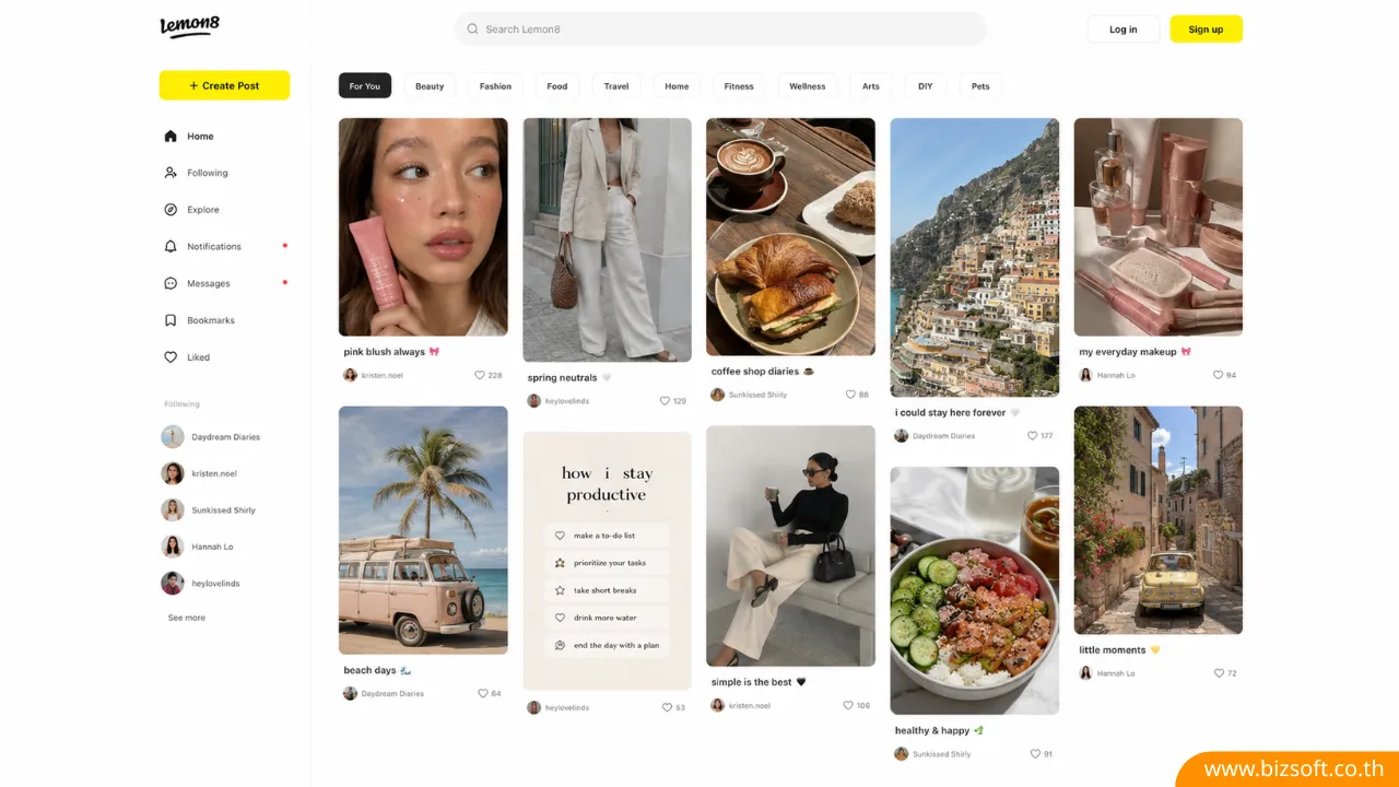 Lemon8 - 10 Social Media แพลตฟอร์มไหนที่ Gen Z นิยมใช้กัน อัปเดตครึ่งปี 2026