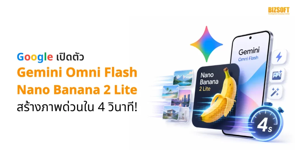 Google เปิดตัว Gemini Omni Flash และ Nano Banana 2 Lite สร้างภาพด่วนใน 4 วินาที!