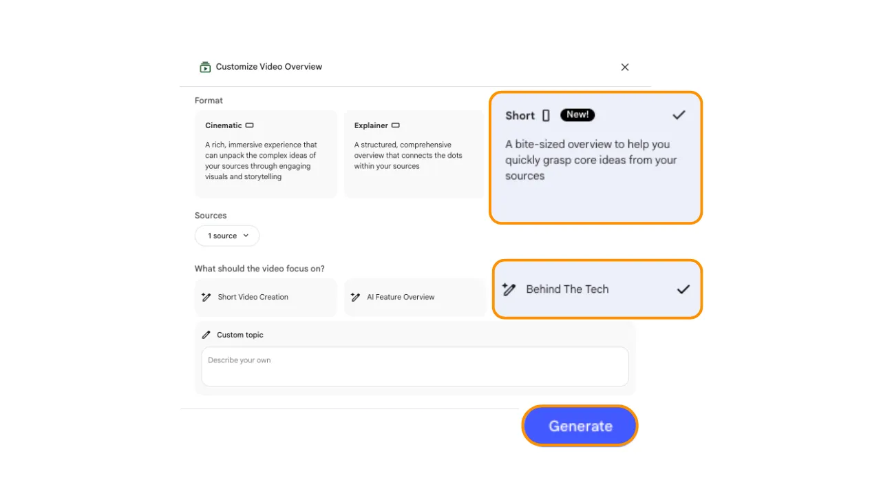 NotebookLM อัปเดตฟีเจอร์ใหม่ Short Video Overviews สร้างคลิปแนวตั้งได้แล้ว