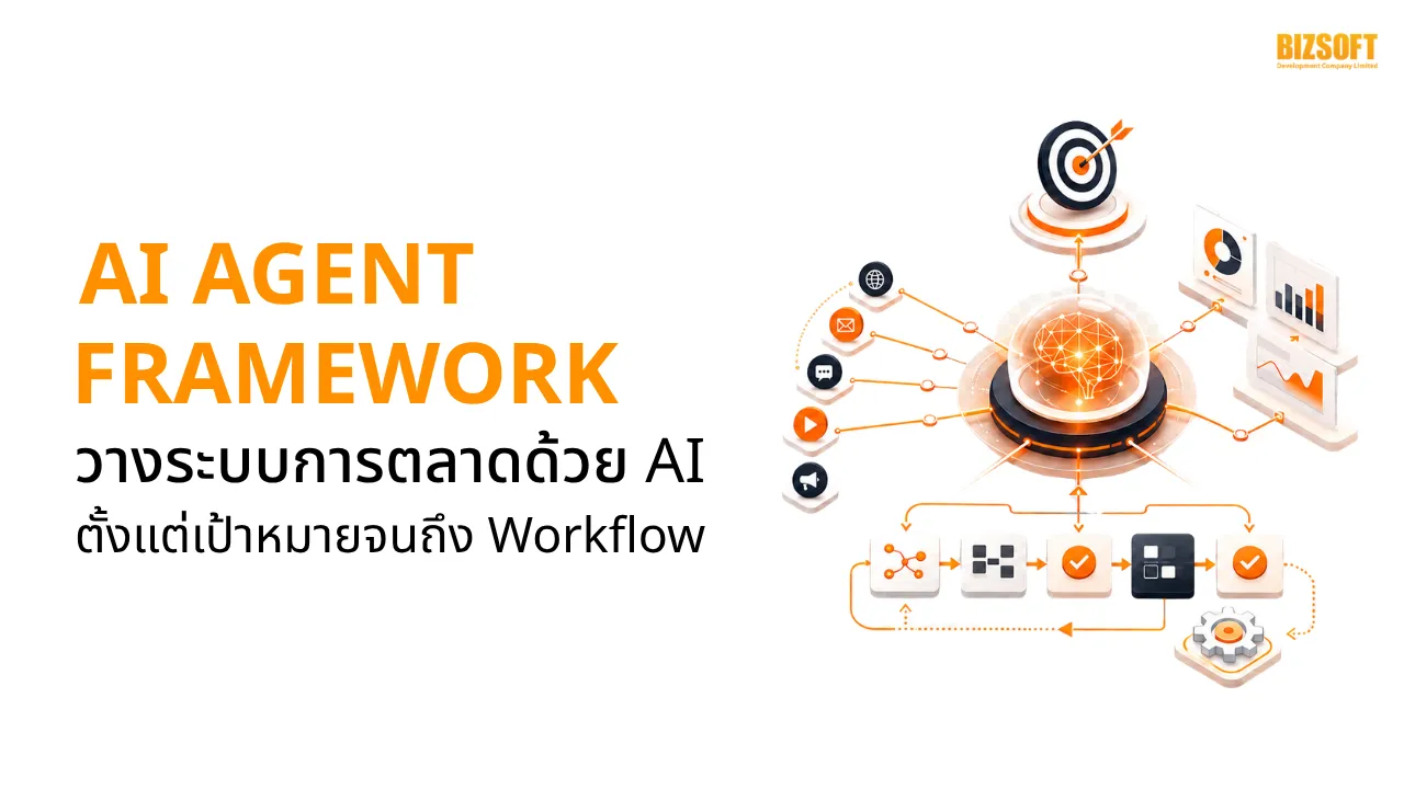 AI Agent Framework วางระบบการตลาดด้วย AI ตั้งแต่เป้าหมายจนถึง Workflow