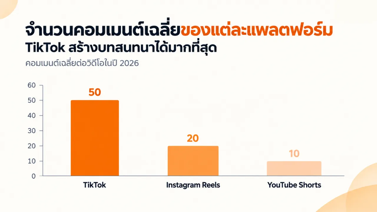 เปิดข้อมูลคลิปสั้นปี 2026 เทียบ TikTok, Reels และ YouTube Shorts